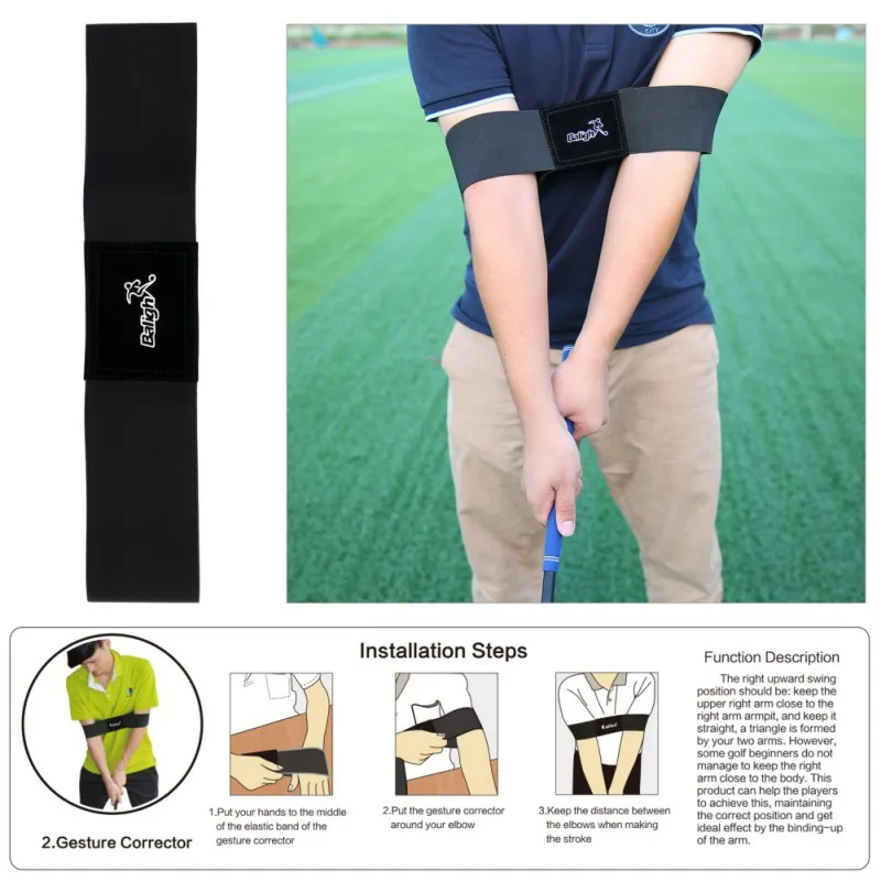 Golf Beginner Training Aids 5 boxes/Set Golf Posture Elbow Guide Wrist Corrector Braceband Arm Leg Golf Swing Trainers