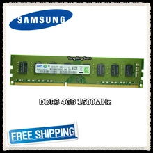 Samsung memória ram ddr3, memória de desktop 4gb 8gb 1600mhz 4g PC3-12800U computador pc ram 1600 12800