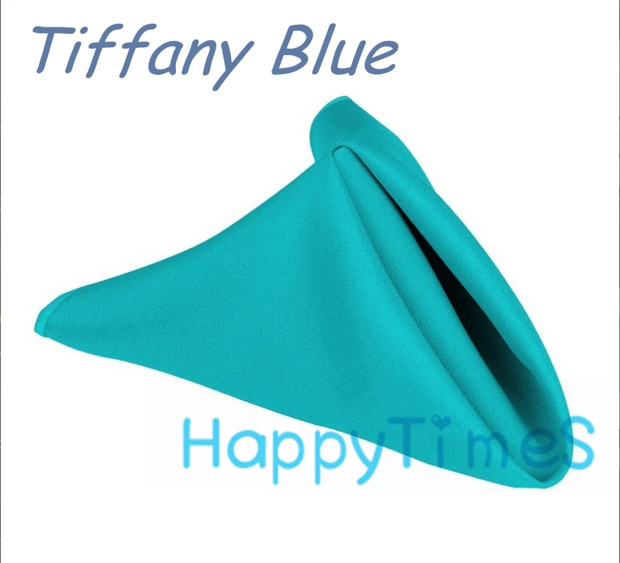 

100pcs/lot Wedding&Banquet Decoration Luxury 40*40cm 100% Polyeste Tiffany Blue Napkin Wedding Cloth Napkins CL022