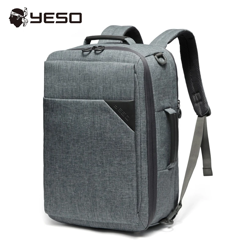 YESO брендовый бизнес рюкзак для ноутбука 14 15,6 дюймов повседневный мужской рюкзак для путешествий Многофункциональный льняной школьный рюкзак для подростков