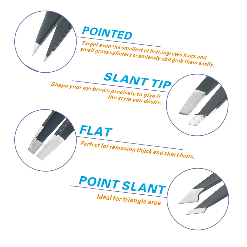 4 шт. антистатические пинцеты из нержавеющей стали инструменты для технического обслуживания промышленные точные прямые пинцеты Инструменты для ремонта бровей DIY