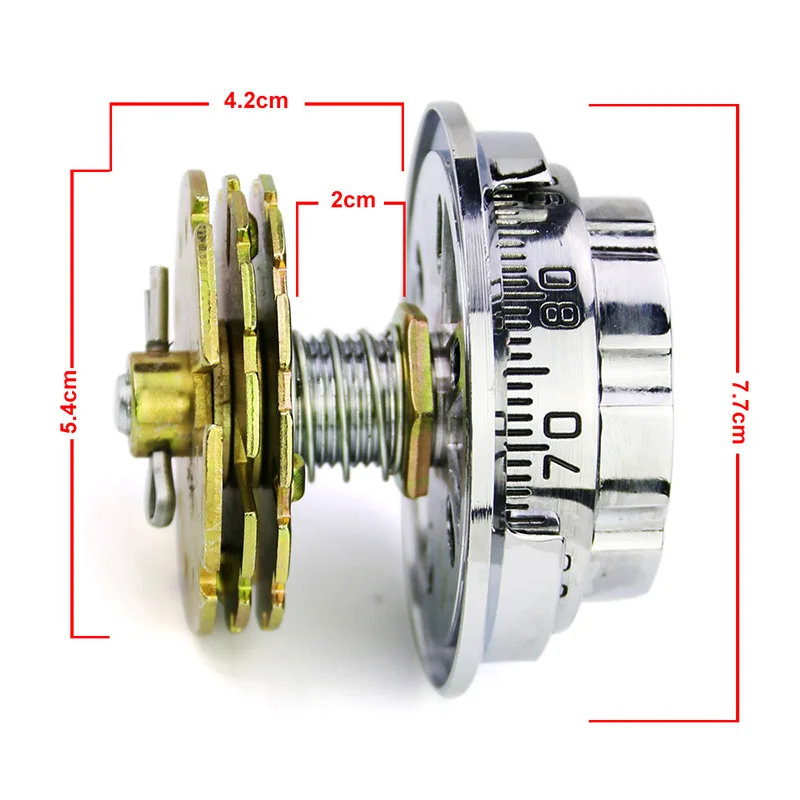 Dial Numeral Safe Deposit Box Password Lock Mechanical Code Disk Lock Vault Password Lock Anti-theft Durable Dial Lock 1
