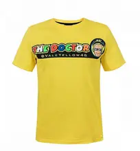 2018 Valentino Rossi VR46 Motocicleta Moto GP Monza 46 Camisa Casual T-shirt O Médico