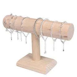 Подставка для браслета с Т-образным ремешком, деревянный держатель для ювелирных украшений, органайзер для хранения ювелирных изделий joyero