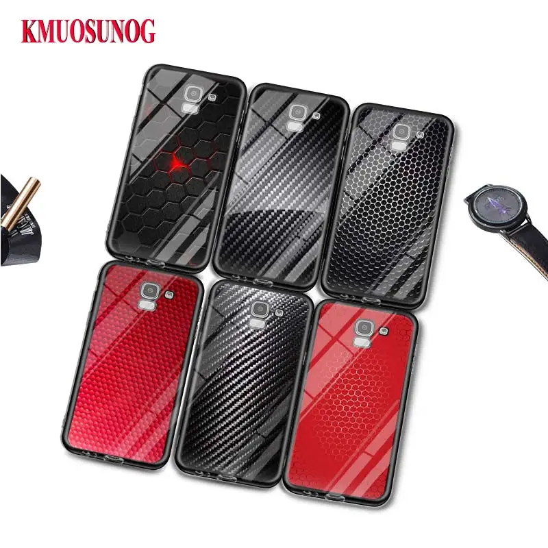 

Black Silicone Case Carbon structure Fiber for Samsung Galaxy j8 j7 j6 j5 j4 j3 Plus Prime 2018 2017 2016 Phone Bag Cover