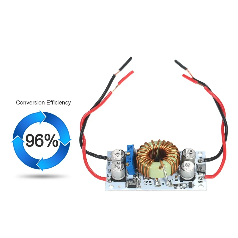 Регулируемый 250 Вт высокомощный повышающий преобразователь DC-DC Повышающий Модуль мобильный источник питания светодиодный модуль драйвера макс. 10 А