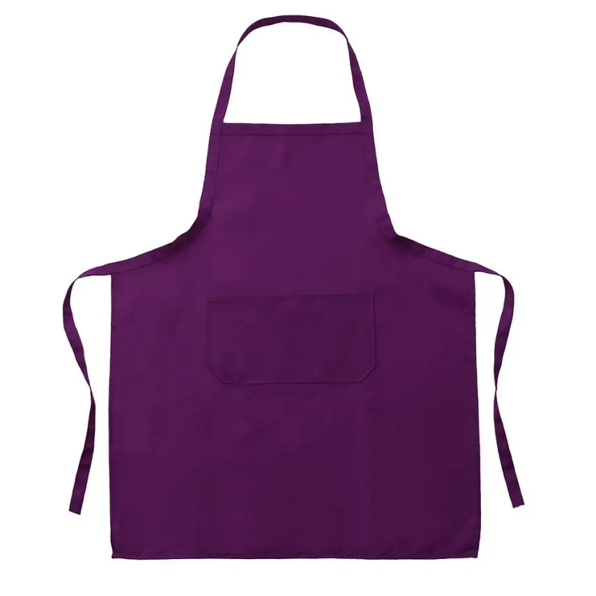 2018 новый простой унисекс кухонный фартук для работы с питанием Tabard двойным