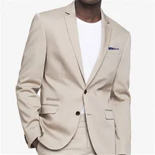 Индивидуальные отделкой Fit лацканы из 2 предметов(куртка+ брюки+ галстук) мода Жених Пром Masculino Trajes De Hombre жениха Блейзер 177