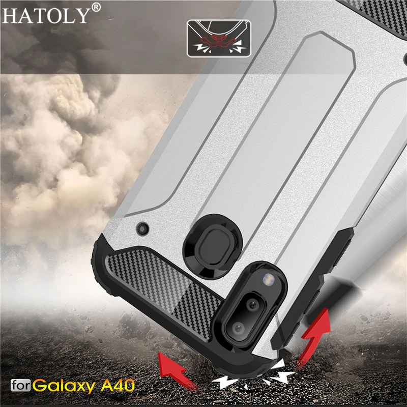 

For Samsung Galaxy A40 Case Silicone Armor Hard PC Back Phone Cover For Samsung Galaxy A40 Case For Samsung Galaxy A40 A405F