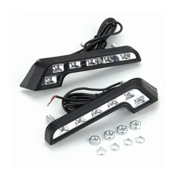 

TOYL 2 LAMPADE FANALI FARI LUCI DIURNE BIANCA LED 12V AUTO