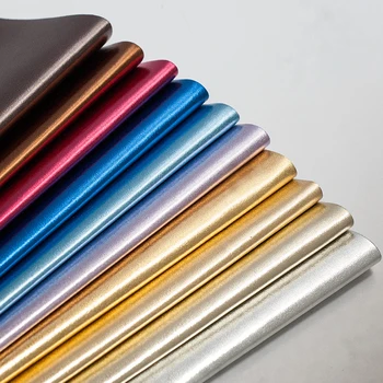 

Leo Leather World synthetic leather faux pu leather Metallic Nappa Microfiber Leather for shoes handbags home decoration p1490