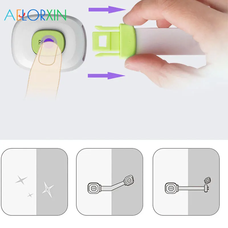 

2Pcs/Lot Child Lock Securit Whale/Long Lock Baby Safety Protection Lock Protection Of Children Child Lock Children's Safety
