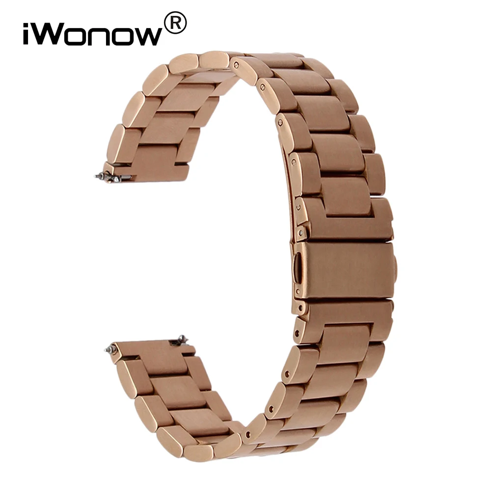 

22mm Quick Release Stainless Steel Band Wrist Strap for Asus ZenWatch 1 2 Men WI500Q WI501Q LG G Watch Urbane W150 Vector Luna