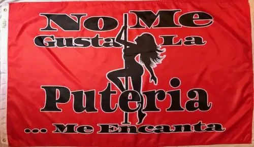 3ft x 5ft3 x5ft флаг &quotбез мне Gusta La Puteria ..&quot Испанский лодка печати полиэстер баннер