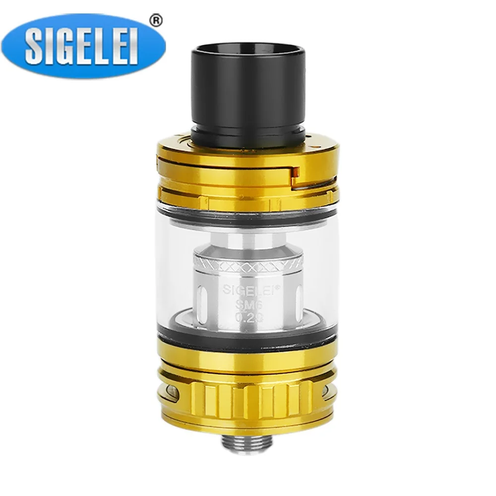 Original Sigelei Slydr M Sub Ohm Tank 2.8ml Capacity Atomizer 24mm Diameter Fit SM2 /SM4 / SM6 Coil Head Massive Cloud Vape Tank