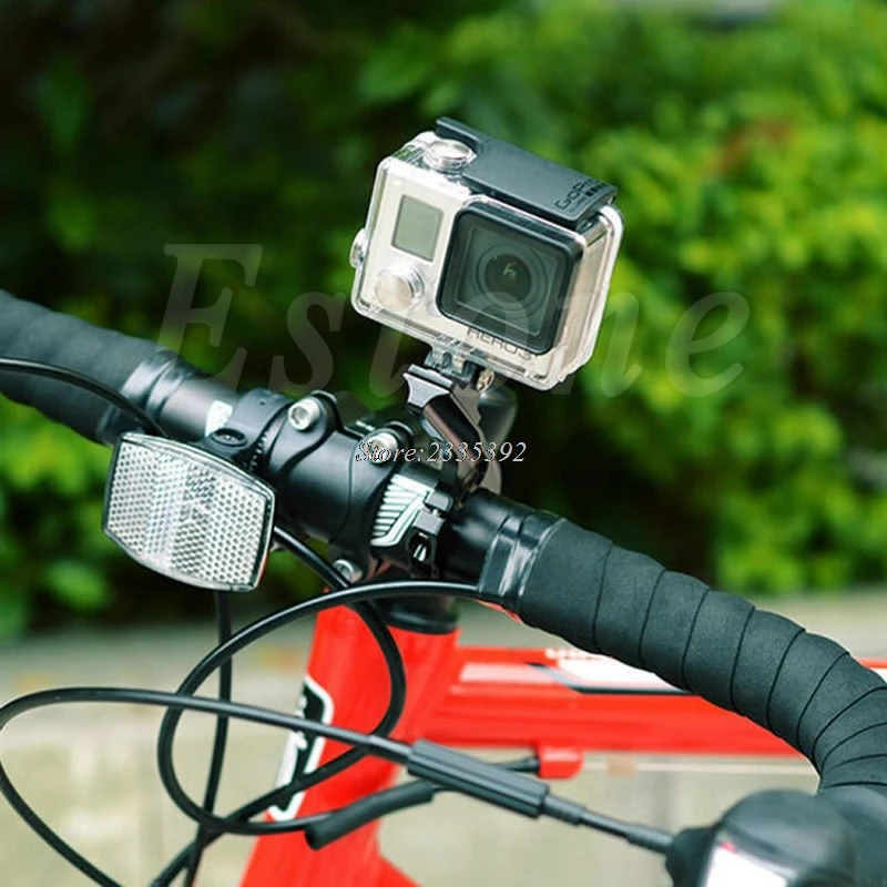 

(QILEJVS)3in1 Gopro Mount Accessories Go Pro Bike Motorcycle Holder Mount Handlebar + AEE adapter For sony action Cam Gopro Hero