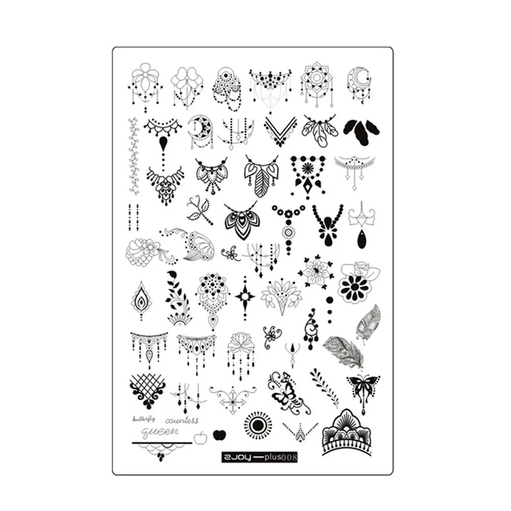 Накладные пластины для дизайна ногтей сделай сам стемпинга шаблоны маникюра
