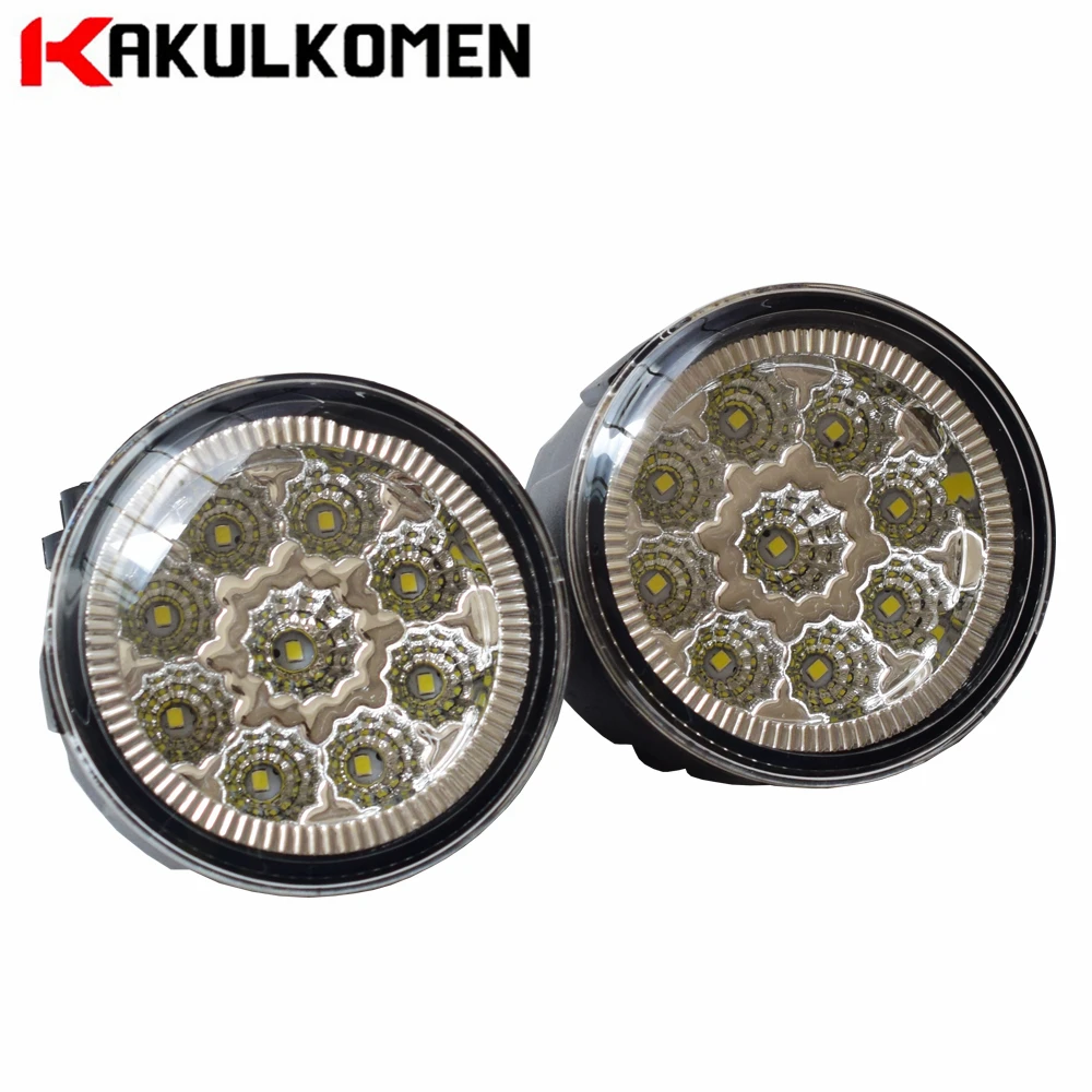 

Car Styling 12V 90mm Round LED Fog Lights Lamp For Infiniti EX37 QX50 2008-2013 Super Bright Fog Lamps Light