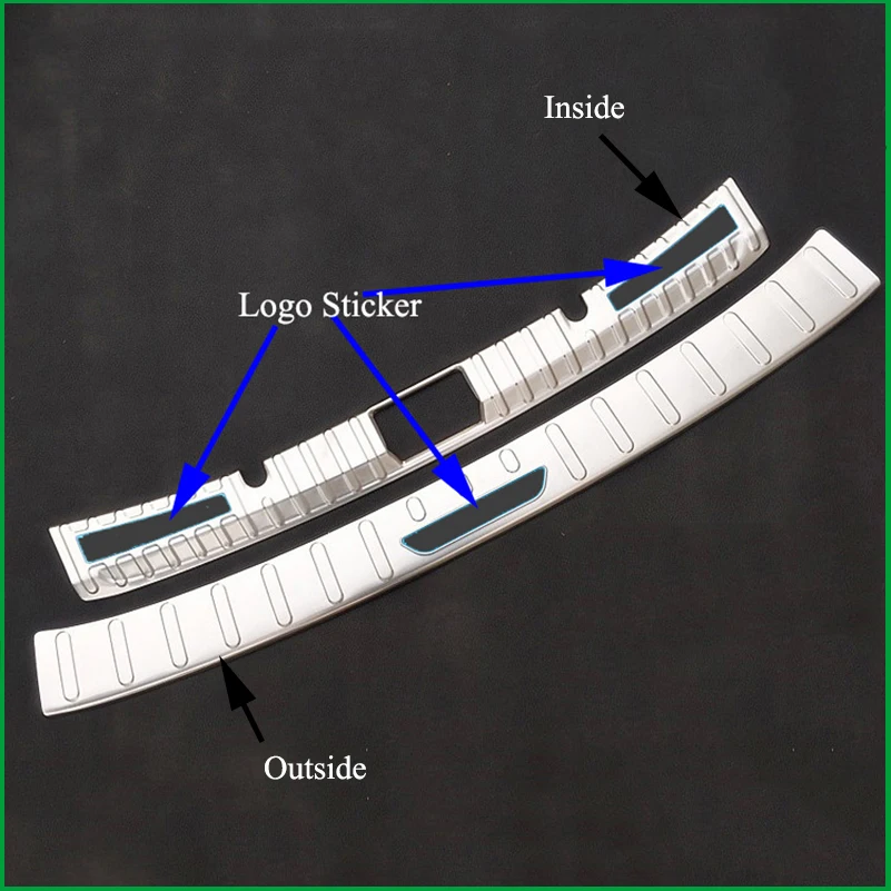 Для Subaru XV SUV из нержавеющей стали, защита заднего бампера, порог, задняя защитная накладка, накладка, аксессуары для стайлинга автомобилей