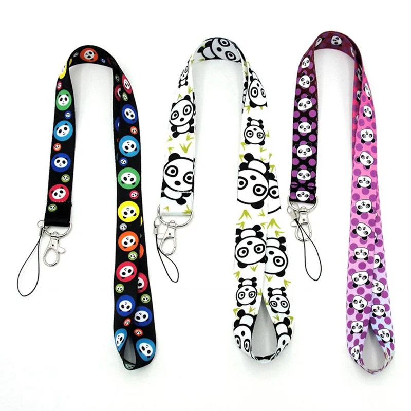 

Cartoon We Bare Bears Neck Strap Lanyards for keys ID Card Gym Mobile Phone Strap USB Badge Holder Rope Pendant Key Chain