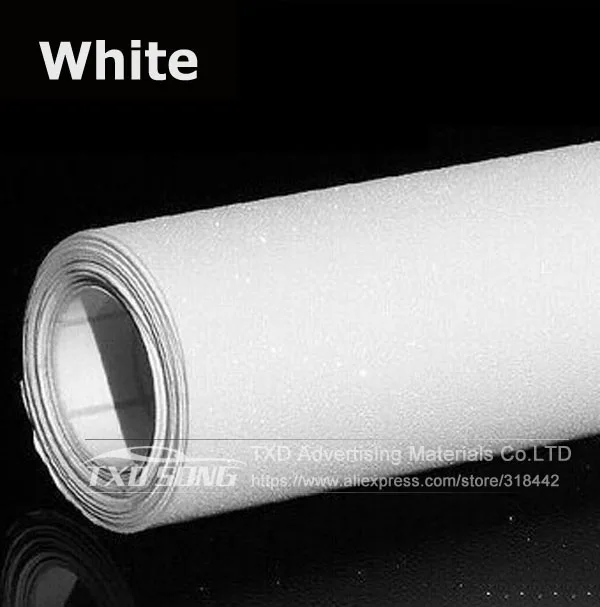 13 Colors Glitter Diamond Vinyl Films Wrap Matt sanding Diamond Glitter Sticker Car Body Car Sticker Auto motorcycle decoration - Название цвета: White