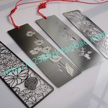 Персонализированные пустые нити цветы качество нержавеющей стали металлические закладки