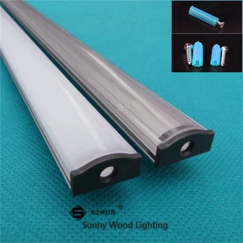 

10pcs/lot 40inch 1m led cabinet bar light channel ,slim led aluminium profile matte clear cover for 3528,5050,5630 strip