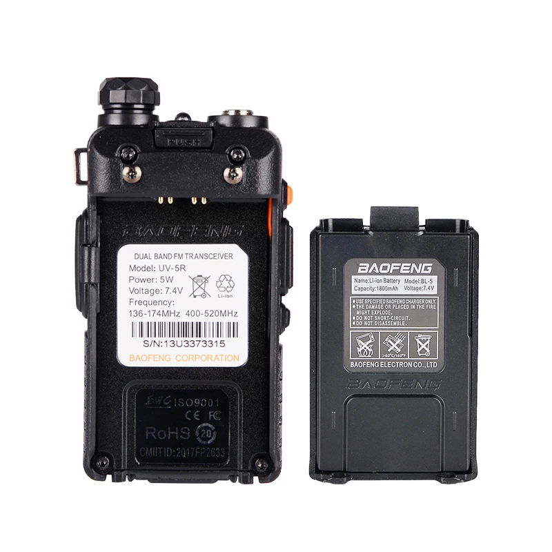 Рация Baofeng UV 5R 100% оригинал портативная рация VHF UHF двухсторонняя приемопередатчик