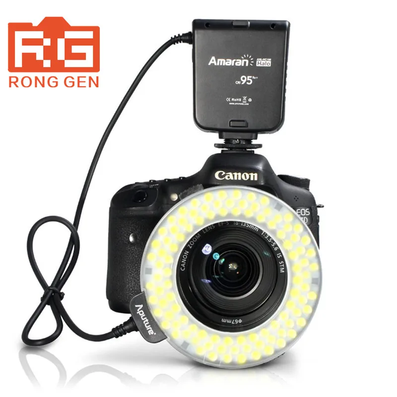 

Original Brand Aputure AHL-HN100 CRI 95 + LED Macro Ring Flash Light for Nikon DSLR Camera Dropshipping