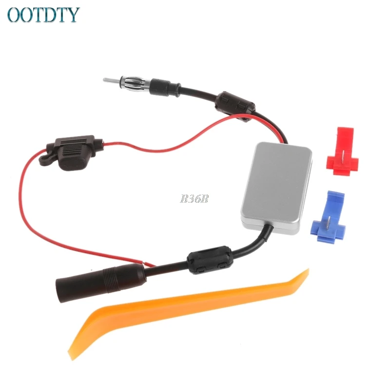 

Universal FM Signal Amplifier Car Antenna Radio Booster 88-108Mhz DC 5-12V APR12