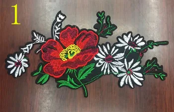 

Various sized dyed polyester yarn embroidery sew-on applique, embroidery ball dress decoration patch,XERY170317A