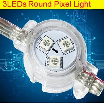 

round led module 30mm pixel led module 3pcs SMD5050 LED Pixel module light good quality digital rgb changeable white red green