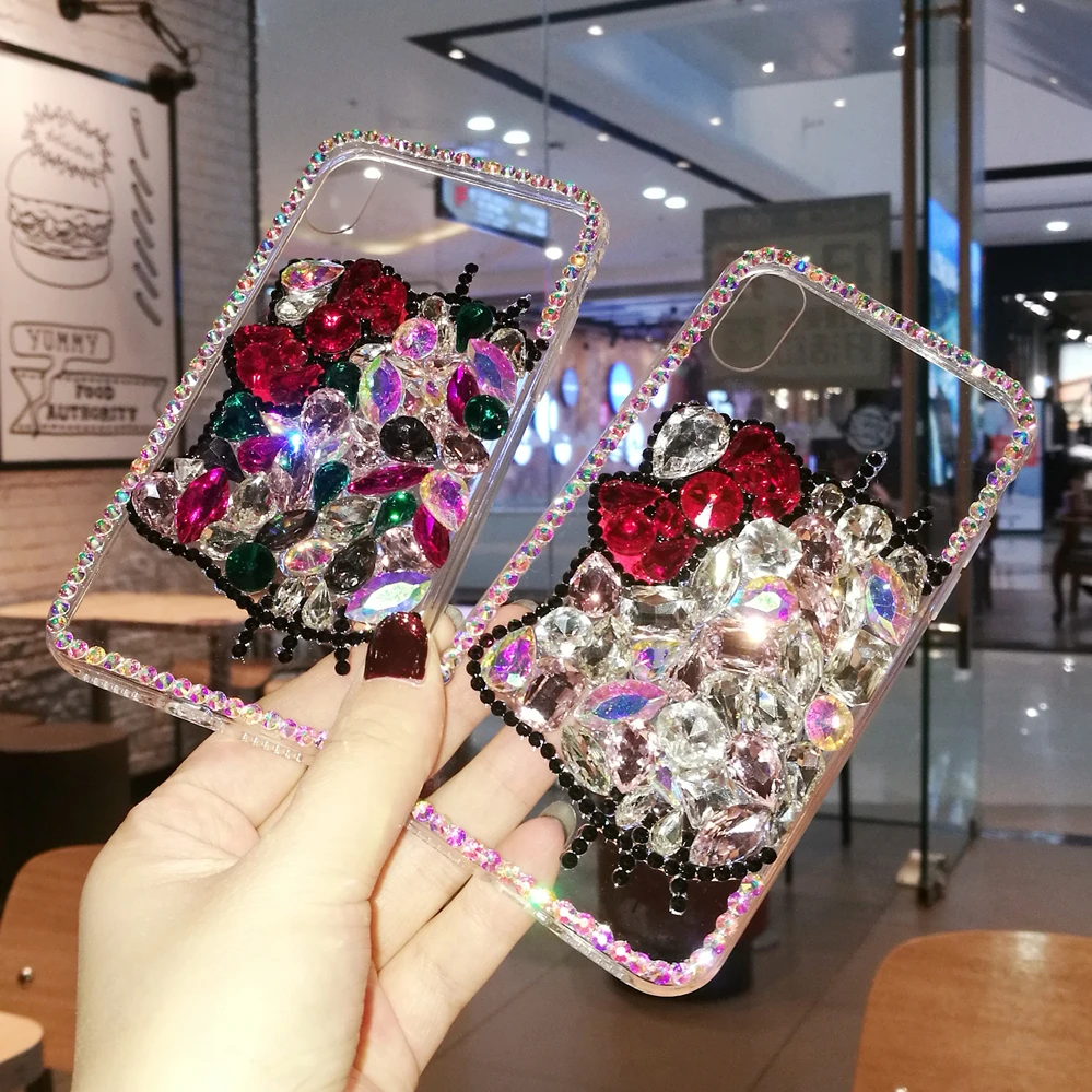 Rhinestone-Hello-Kitty-Phone-Case-Cover-For-iPhone-X-8-7-6-6S-Plus-5S-5C (3)