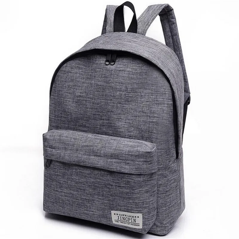 Fashion Simple Canvas font b Backpack b font Male High Quality School font b Laptop b