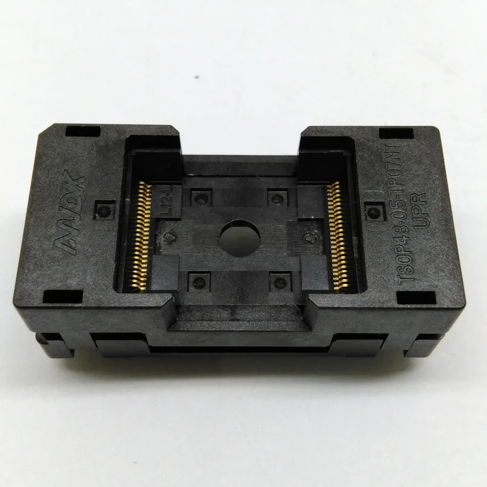 Фото TSOP48 длинный открытый верхний сгорание в шаге штыря розетки 0,5 мм IC тестовый адаптер для гнезда транспозиционный адаптер конверсионный блок №4