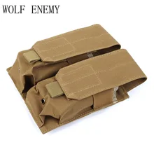 Лесной камуфляж нейлоновые двойные M4 5,56 патронная обойма Карманный Molle Системы airsoft Тактическая Военная техника