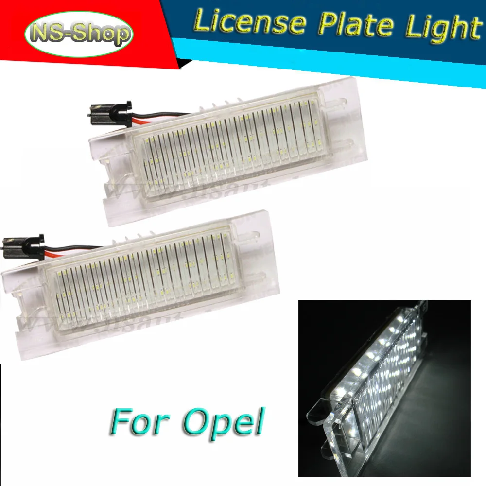 Error Free LED Number License Plate Light For OPEL Zafira B Astra H