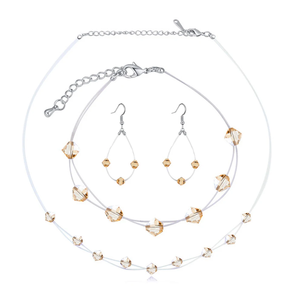 2017 Рождественский подарок! Женский комплект украшений с кристаллами Swarovski
