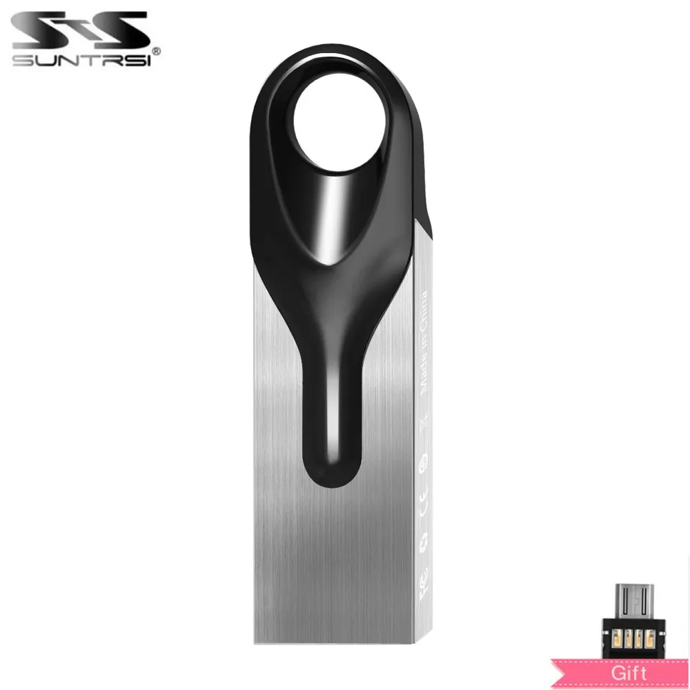 

Suntrsi Metal Pendrive 8gb 16gb 32gb Flash Drive High Speed USB2.0 Memory Stick Shockproof Metal Flash Drive USB2.0 Free Ship