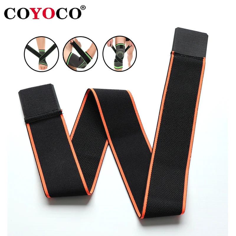 70cm Sports Pressurizable Bandage Elastoplast Elastic Wrap Tape Self Adhesive For Knee Ankle Palm Wrist Elbow Waist afbeelding