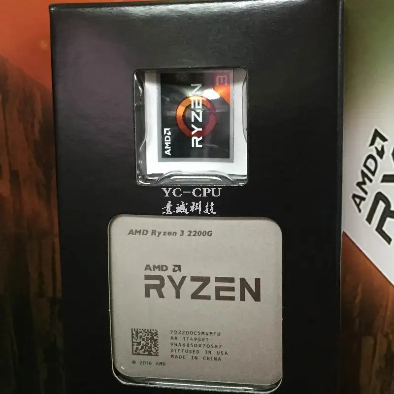 Процессор AMD Ryzen R3 2200G процессор с графикой Radeon RX Vega 8 4 ядра 4 потока разъем AM4 3,5 ГГц TDP 65 Вт YD2200C5M4MFB