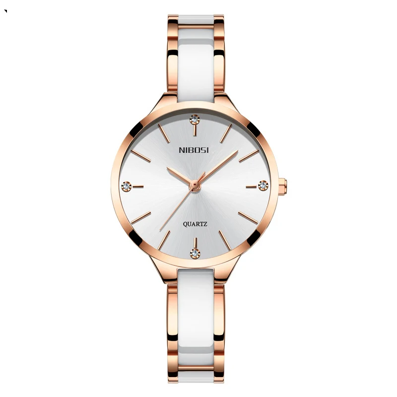 

Mdnen 2019 Simple Fashion Elegant Ladies Stainless Steel Ceramic Watch's With Waterproof 30M Quartz Watch Women's Gift