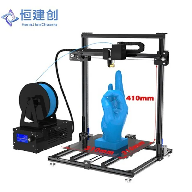 

3D Printer Large Size Dual Drive Double Y axis track + Double Z axis Stable And Reliable 3D Printer DIY High Precision Hcmaker 7