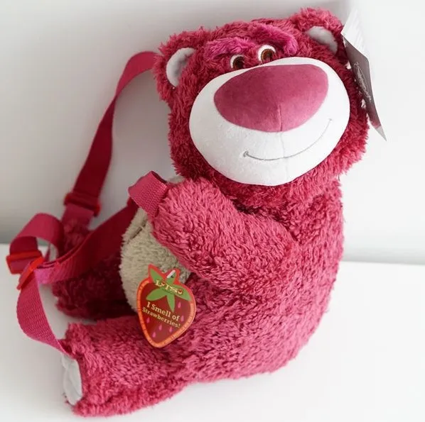 

Toy Story Lotso Strawberry Bear Plush Bag Backpacks Toy Birthday Gift for Children Girls