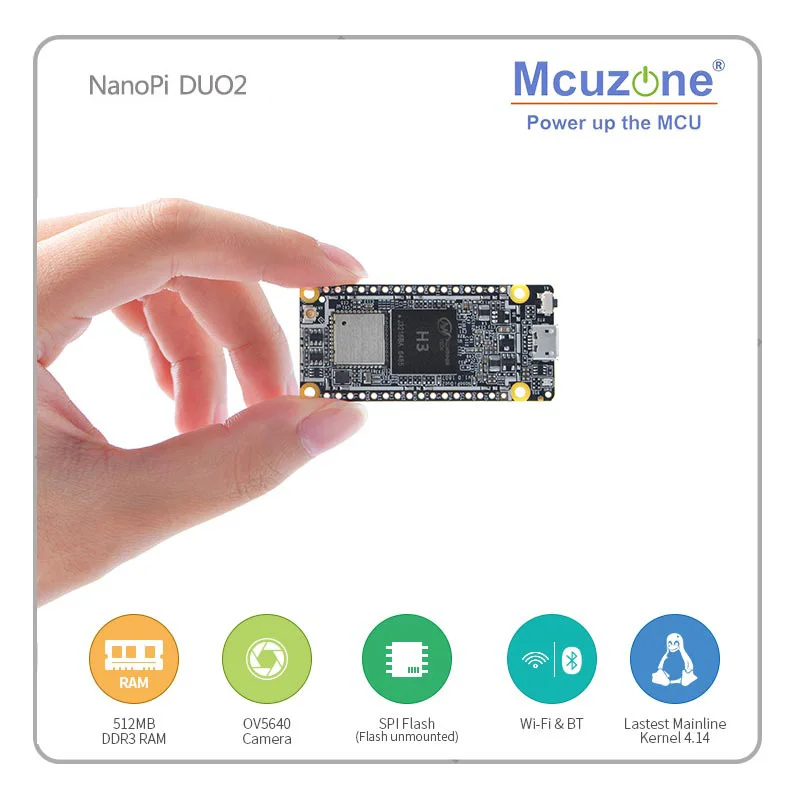 FriendlyARM NanoPi DUO2 512 М Allwinner H3 Cortex A7 Bluetooth модуль беспроводного доступа Wi Fi UbuntuCore легкий