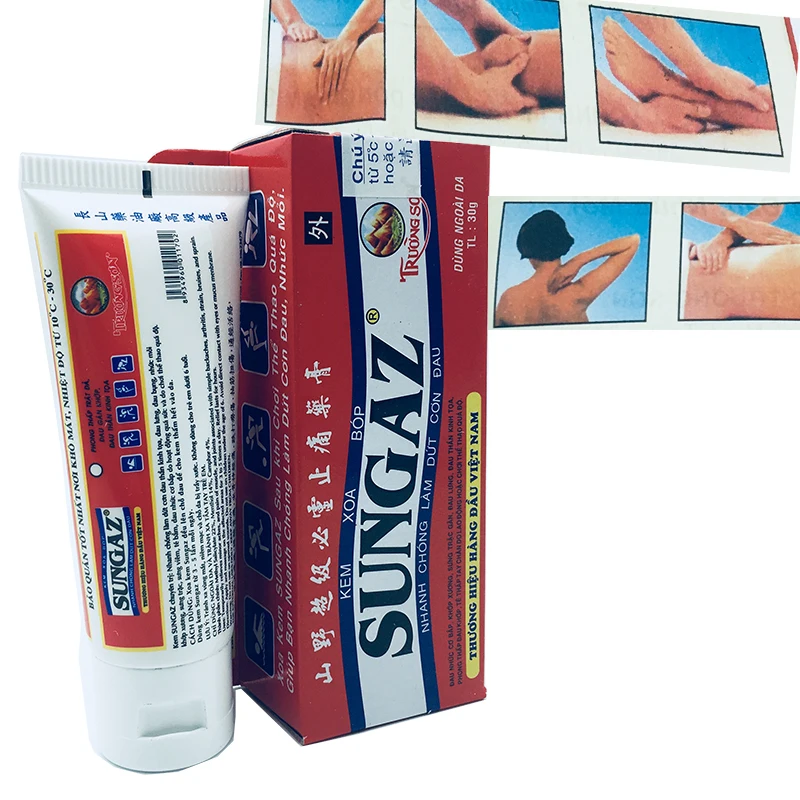 

1pcs 30g Vietnam Sungaz Balm Cream Rapid Pain Relief Back Shoulder Massager Relieve Pain Balm Analgesic Arthritis Massage