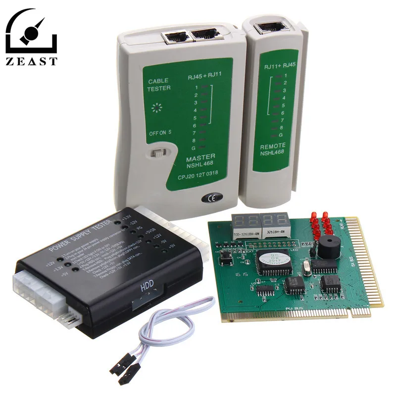

PC Network Test Motherboard POST Analyzer Cable Computer Power Supply Tester Kit