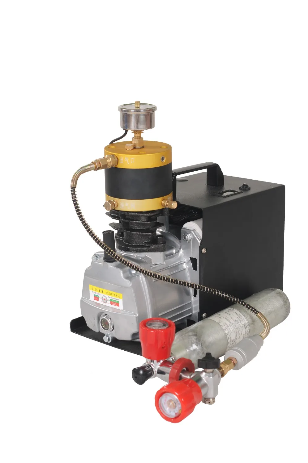 Skup 300BAR 4500PSI regulowane ciśnienie wysokiego ciśnienia pompy powietrza przenośne elektryczne sprężarki powietrza dla Airgun Scuba karabin PCP Inflator