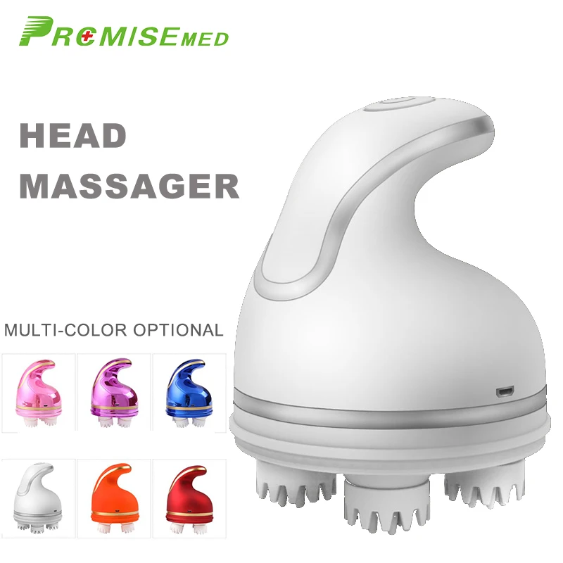 pr+mise Smart 3D Head Massager Head Scalp Massager Pressure Points To Relieve Stress Promote Blood Circulation Hair Growth