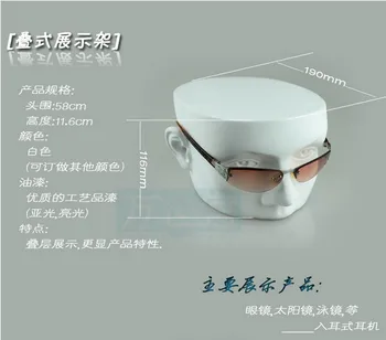 

Free Shiiping!! Newly Top Level Mannequin Head Model Fashionable New Style For display Glass